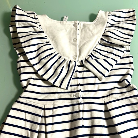 Janie and Jack
Little Girl's & Girl's Striped Ruffle Ponte Dress - Picture 4 of 8